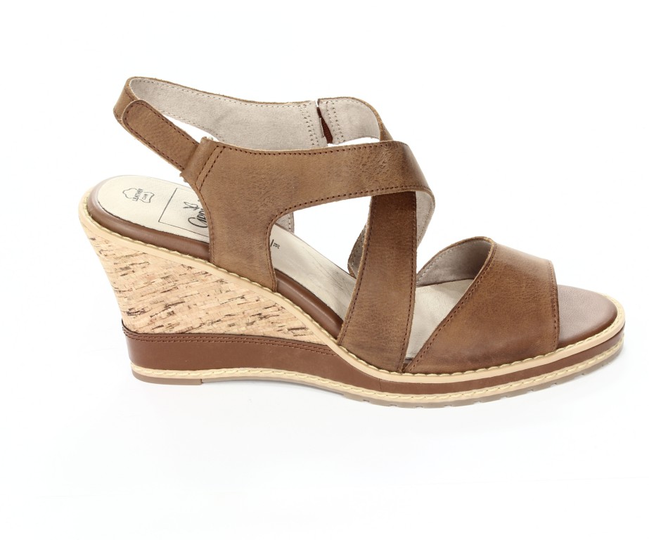 Caprice Sandały Damskie 9-28300-20 Camel Nubuc