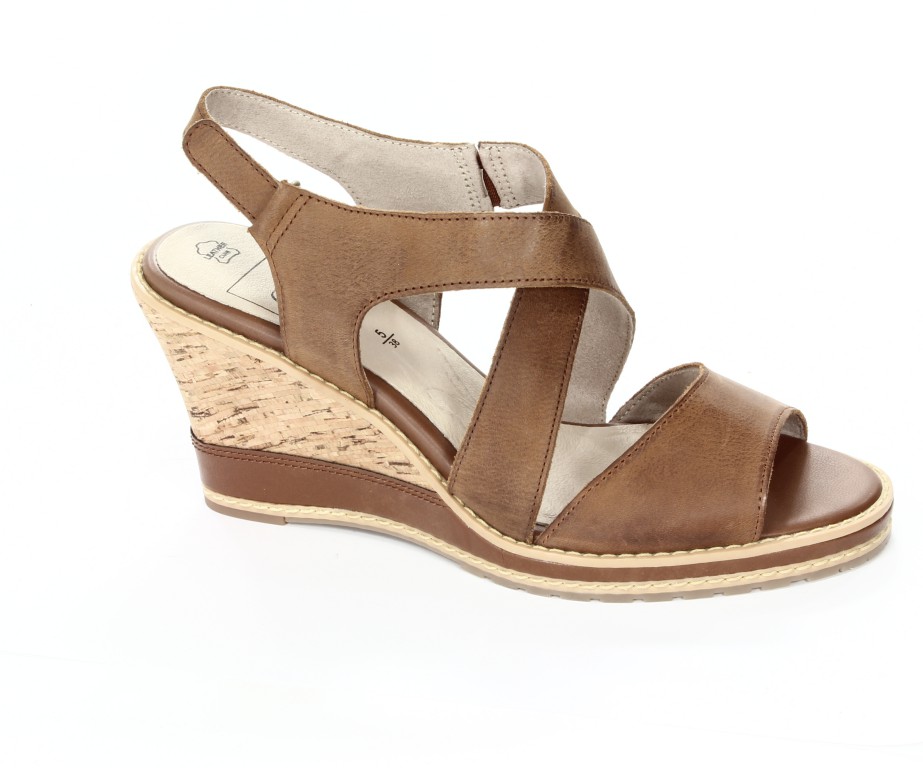 Caprice Sandały Damskie 9-28300-20 Camel Nubuc