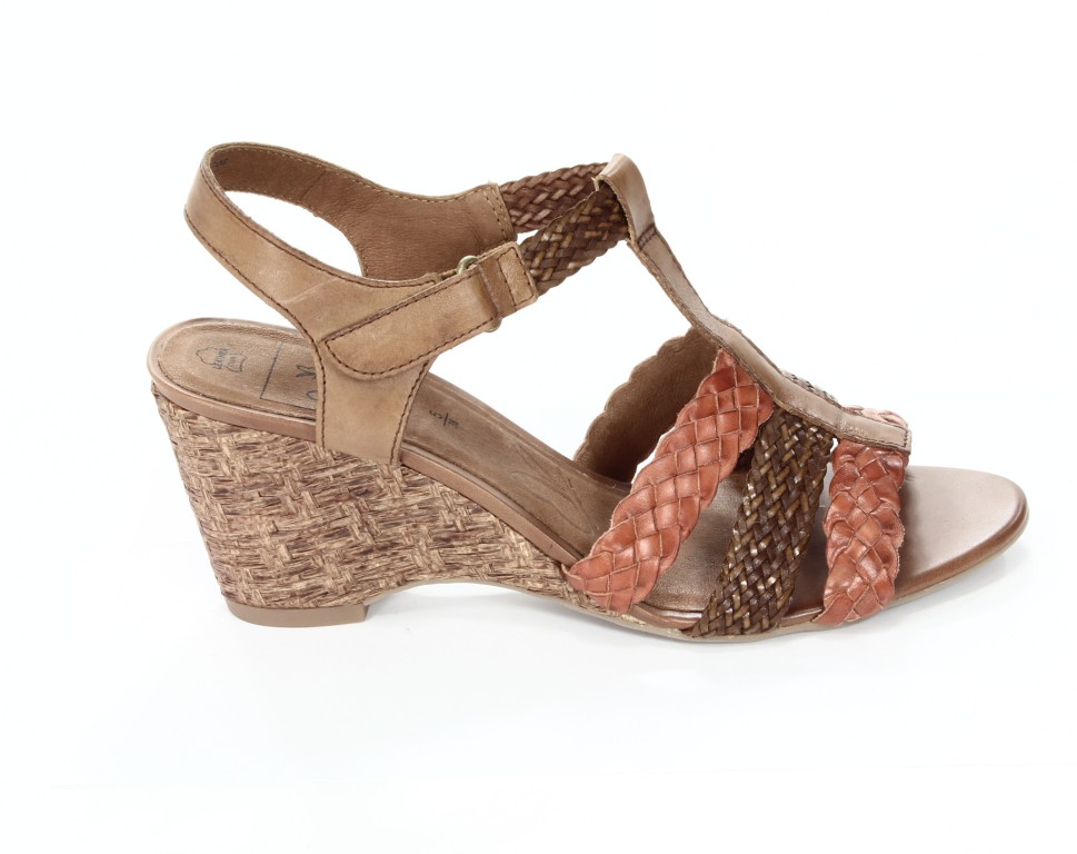 Caprice Sandały Damskie 9-28308-20 Camel/Orange C