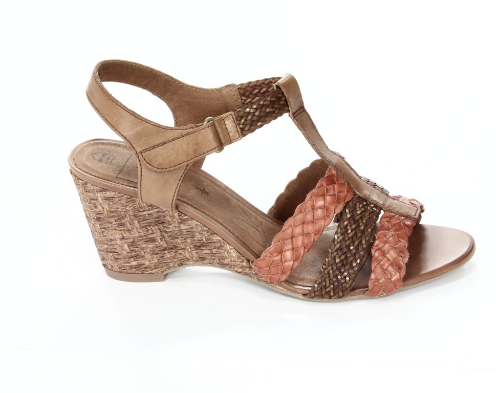 Caprice Sandały Damskie 9-28308-20 Camel/Orange C