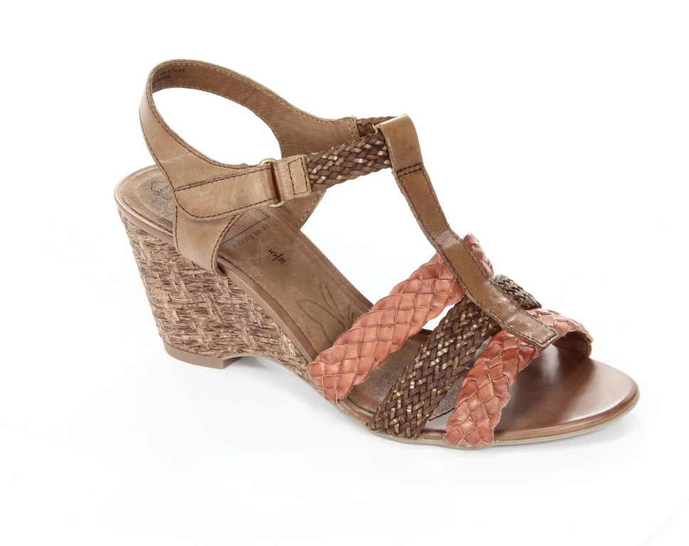 Caprice Sandały Damskie 9-28308-20 Camel/Orange C