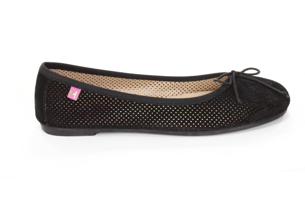 Hispanitas Baleriny Damskie HV37737 Crosta-V3 Negro 