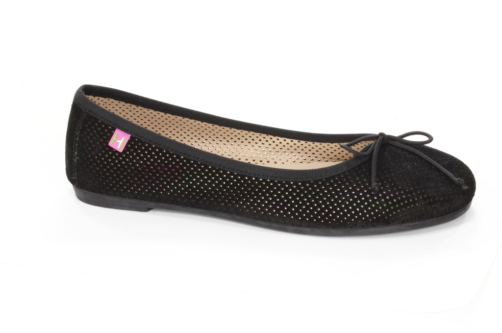 Hispanitas Baleriny Damskie HV37737 Crosta-V3 Negro 