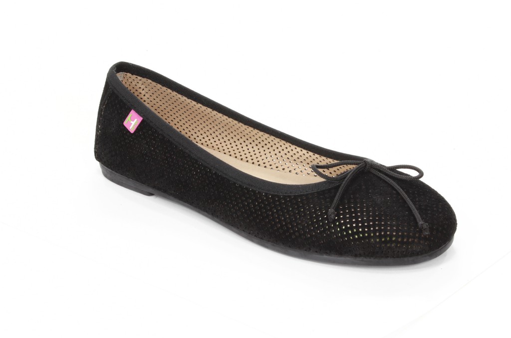 Hispanitas Baleriny Damskie HV37737 Crosta-V3 Negro 