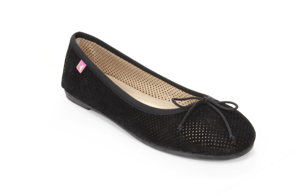 Hispanitas Baleriny Damskie HV37737 Crosta-V3 Negro 