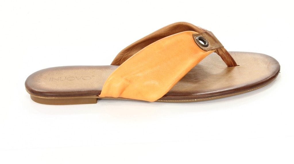 Inuovo Klapki Damskie OP1829 Coconut-Orange