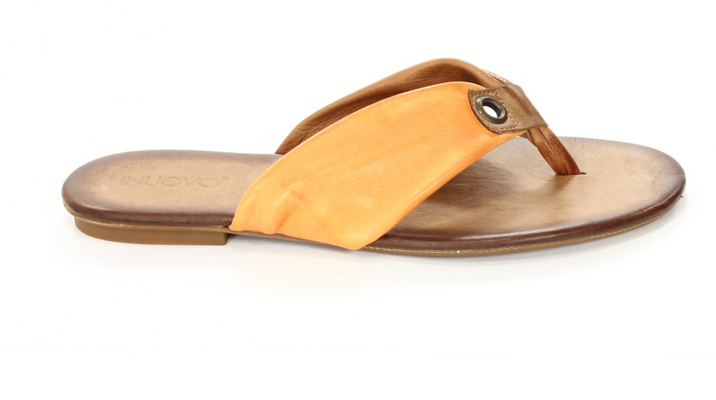 Inuovo Klapki Damskie OP1829 Coconut-Orange