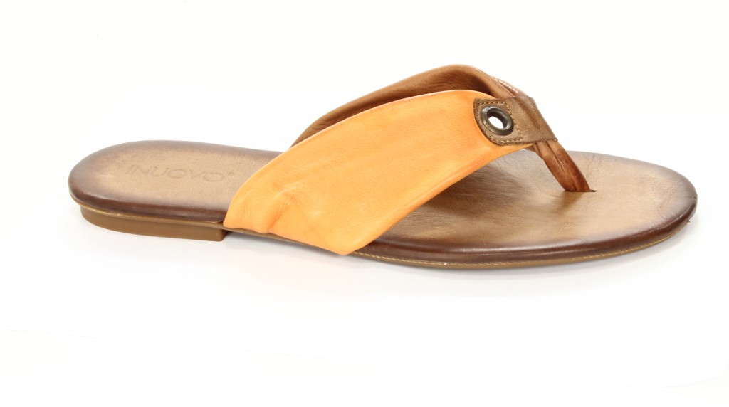 Inuovo Klapki Damskie OP1829 Coconut-Orange