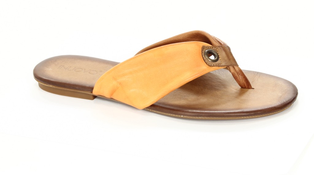 Inuovo Klapki Damskie OP1829 Coconut-Orange