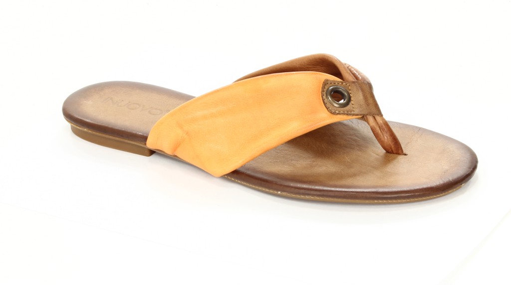 Inuovo Klapki Damskie OP1829 Coconut-Orange