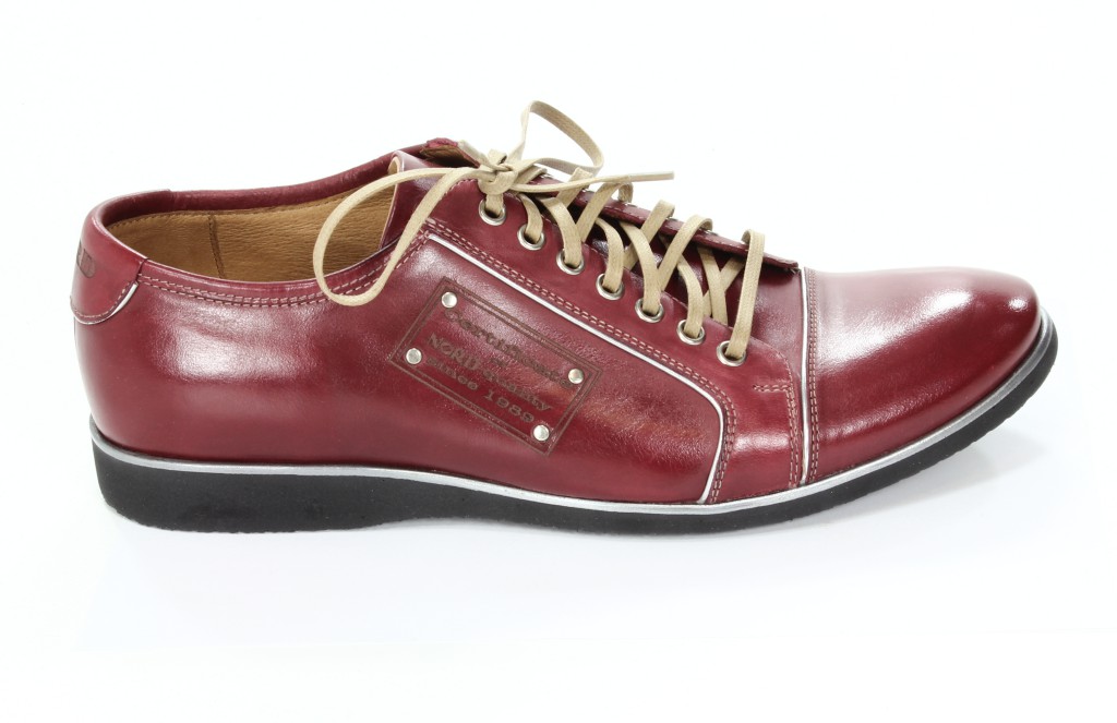 Nord Półbuty Męskie 7287B211A Czerwony 