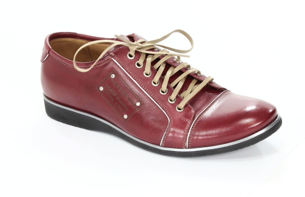 Nord Półbuty Męskie 7287B211A Czerwony 