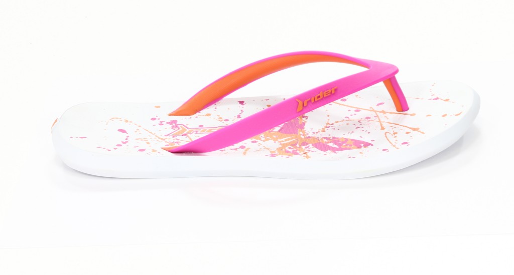Rider Klapki Damskie 80943-22370 White/Orange/Pink