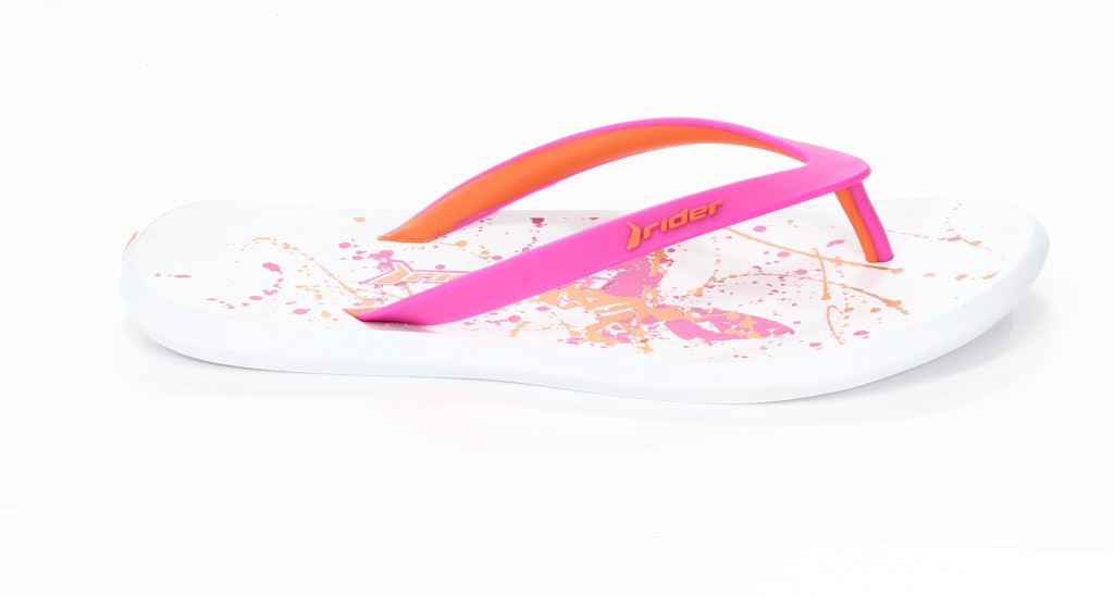 Rider Klapki Damskie 80943-22370 White/Orange/Pink