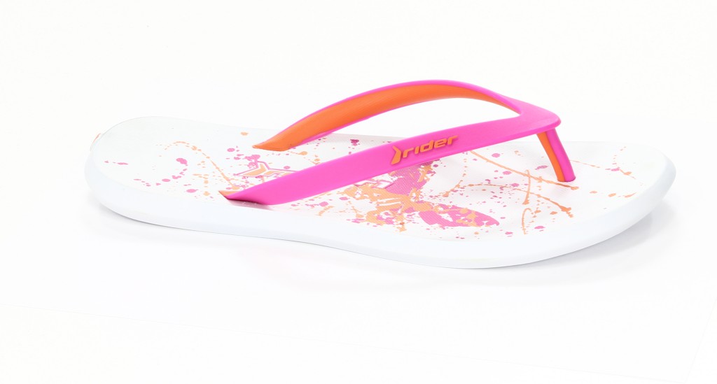 Rider Klapki Damskie 80943-22370 White/Orange/Pink