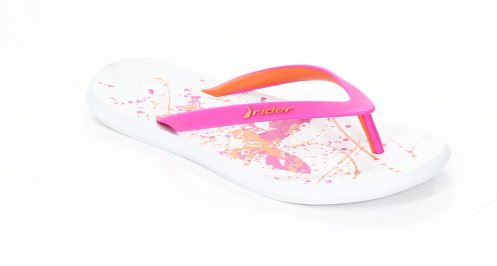 Rider Klapki Damskie 80943-22370 White/Orange/Pink