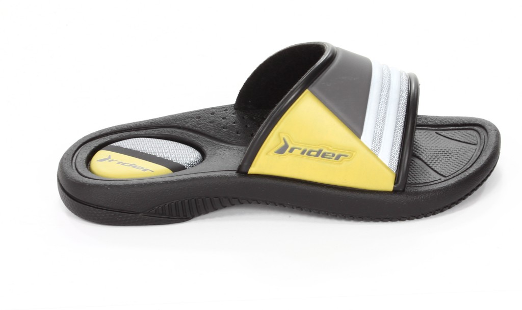 Rider Klapki Młodzieżowe 80944-02266 Drive Kids Black/Dark Grey/Yellow