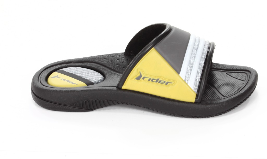 Rider Klapki Młodzieżowe 80944-02266 Drive Kids Black/Dark Grey/Yellow