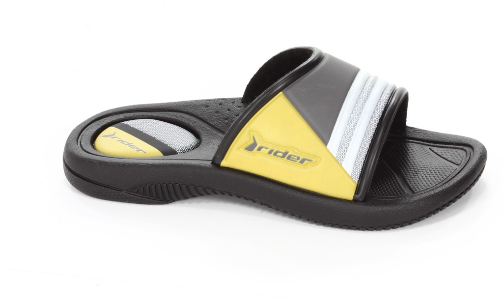 Rider Klapki Młodzieżowe 80944-02266 Drive Kids Black/Dark Grey/Yellow