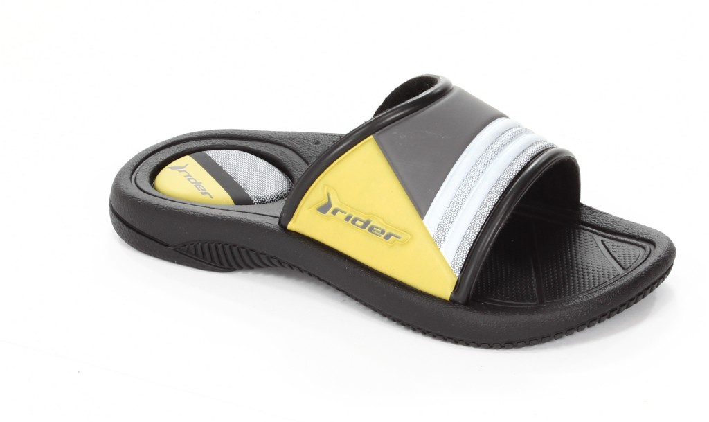 Rider Klapki Młodzieżowe 80944-02266 Drive Kids Black/Dark Grey/Yellow