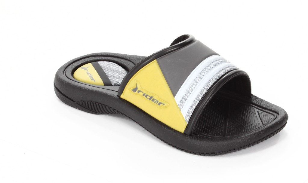 Rider Klapki Młodzieżowe 80944-02266 Drive Kids Black/Dark Grey/Yellow
