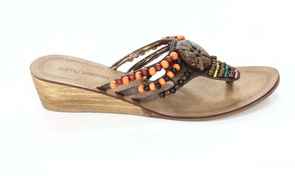 Sunny Passion Klapki Damskie J-6094-112  Bronze