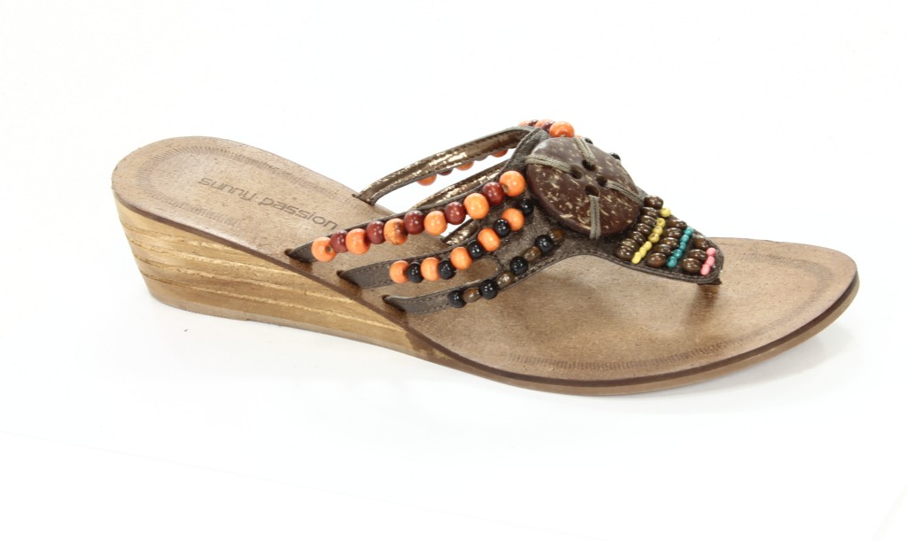 Sunny Passion Klapki Damskie J-6094-112  Bronze