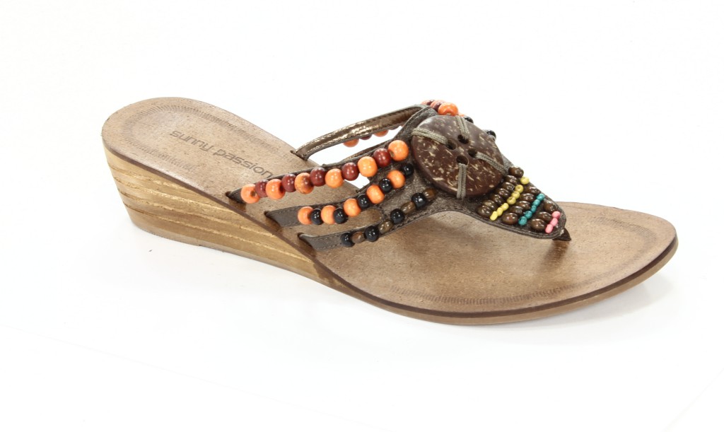 Sunny Passion Klapki Damskie J-6094-112  Bronze