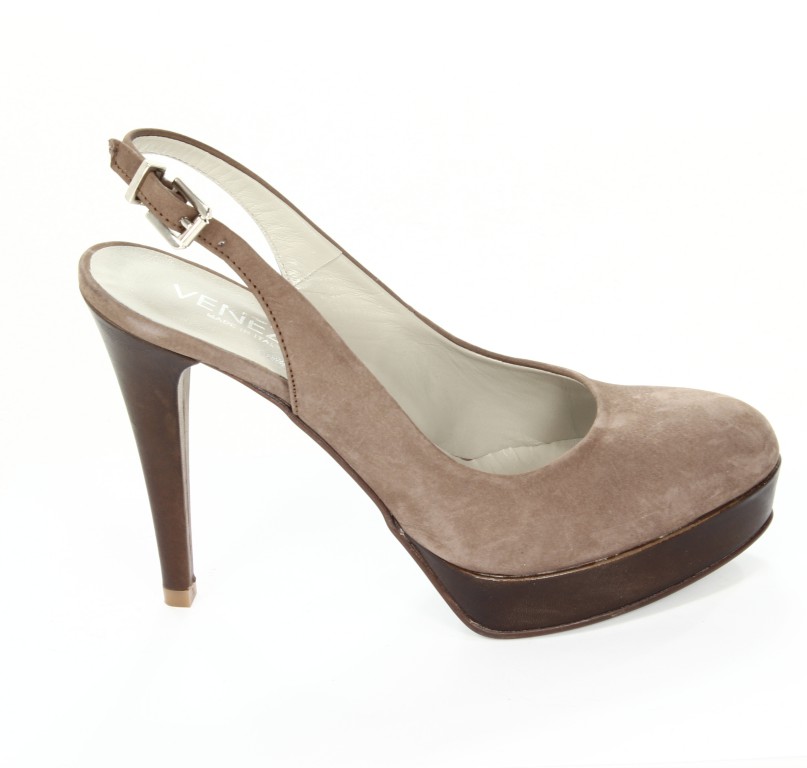 Venezia Czółenka Damskie 1606 N1Hrea+Vac.Marrone