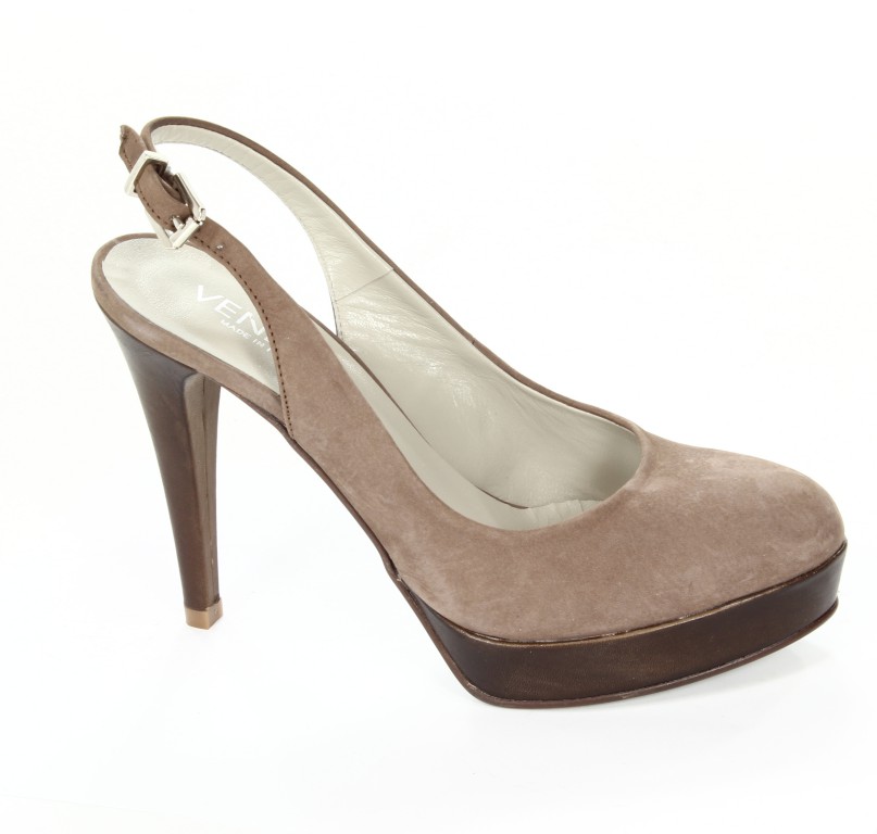 Venezia Czółenka Damskie 1606 N1Hrea+Vac.Marrone