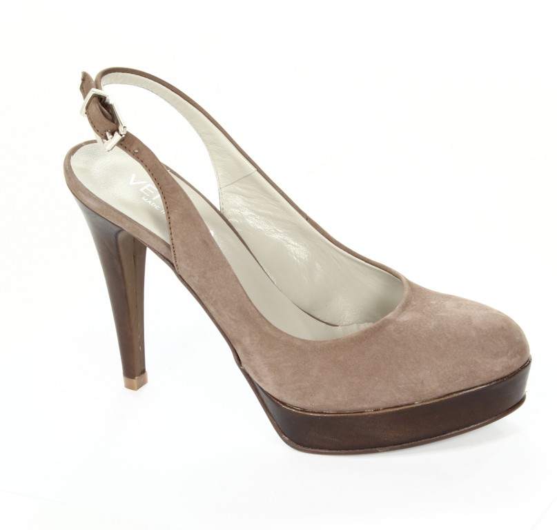 Venezia Czółenka Damskie 1606 N1Hrea+Vac.Marrone