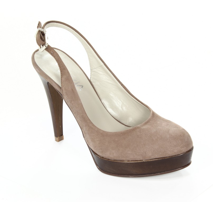 Venezia Czółenka Damskie 1606 N1Hrea+Vac.Marrone