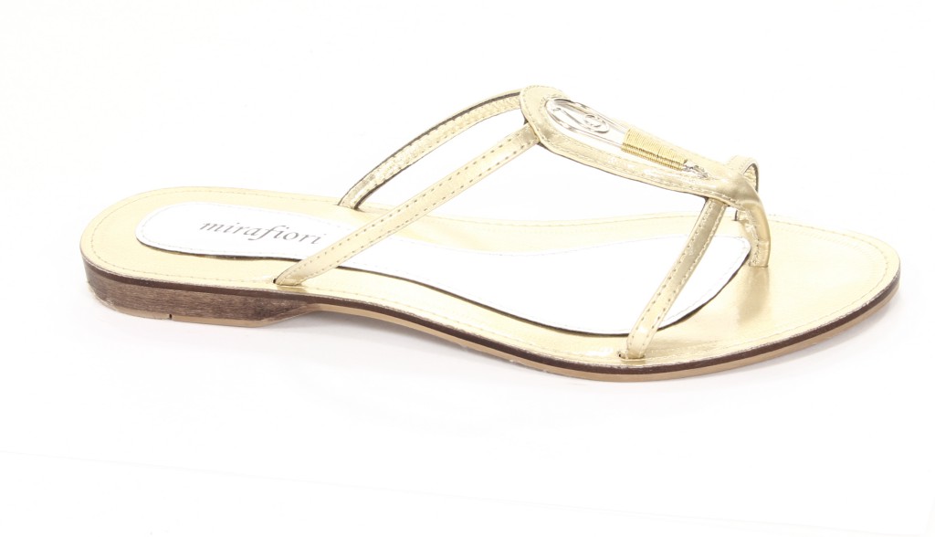 Mirafiori Klapki Damskie J-7073-57 LT.Gold
