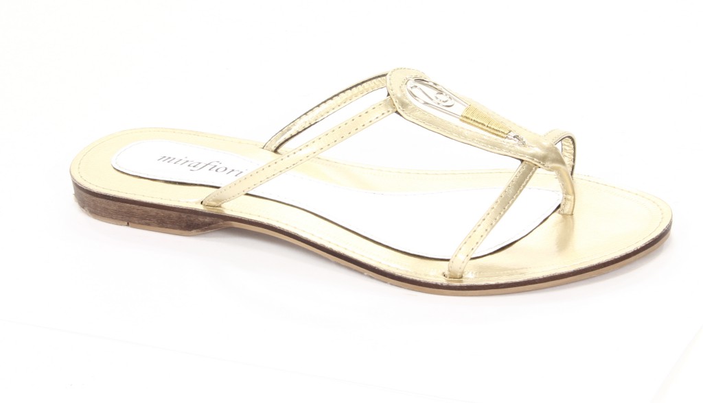Mirafiori Klapki Damskie J-7073-57 LT.Gold