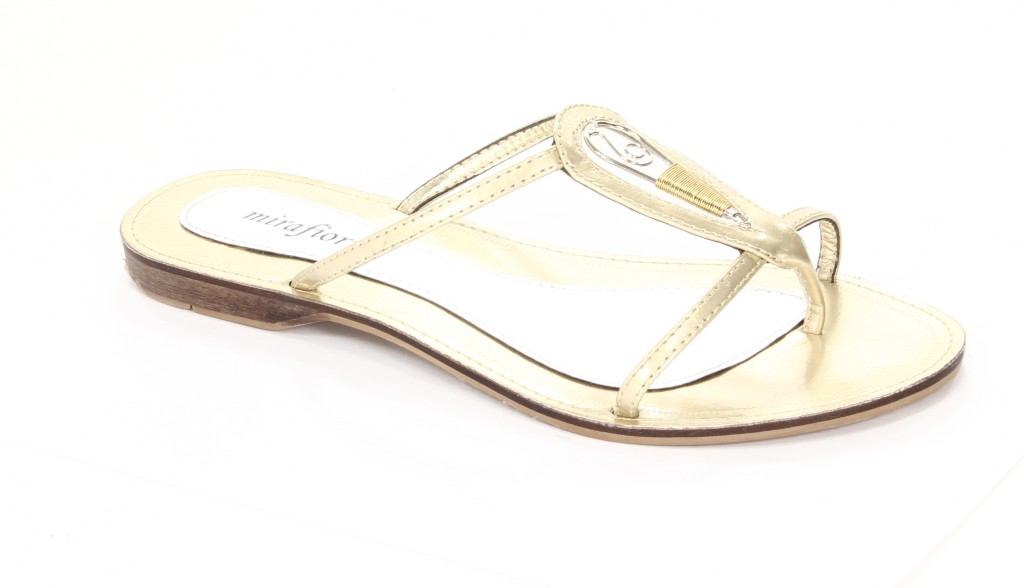 Mirafiori Klapki Damskie J-7073-57 LT.Gold
