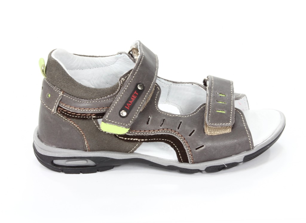 Jamet Sandały Dziecięce 272 Szary+Zielony 