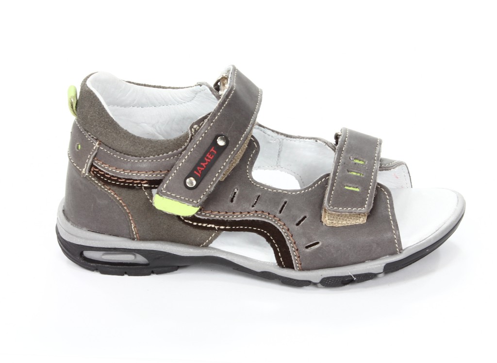 Jamet Sandały Dziecięce 272 Szary+Zielony 