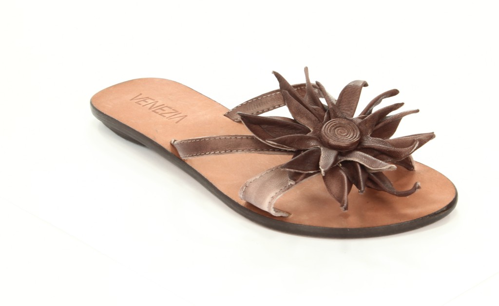Venezia Klapki Damskie 12782 DK.Brown 