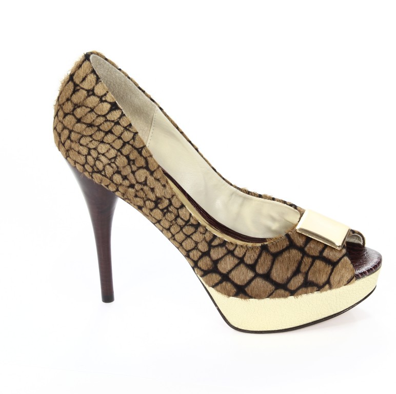 Satryani  Czółenka 7362 Pony Croco
