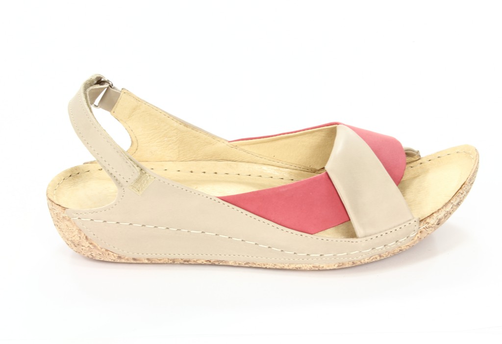 Euro Moda Sandały Damskie 521 Beż Koral 