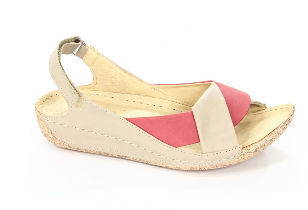 Euro Moda Sandały Damskie 521 Beż Koral 