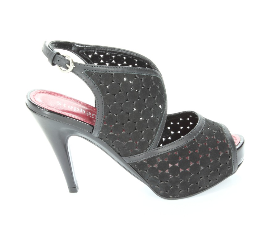 Stephanie Sandały Damskie 5800 Nubuck Black/Atando Black