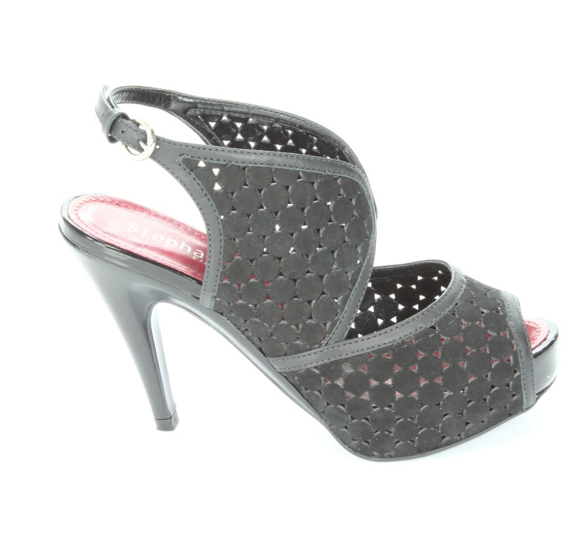 Stephanie Sandały Damskie 5800 Nubuck Black/Atando Black