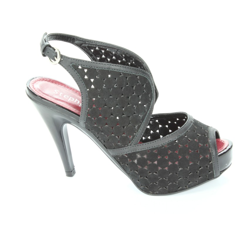 Stephanie Sandały Damskie 5800 Nubuck Black/Atando Black