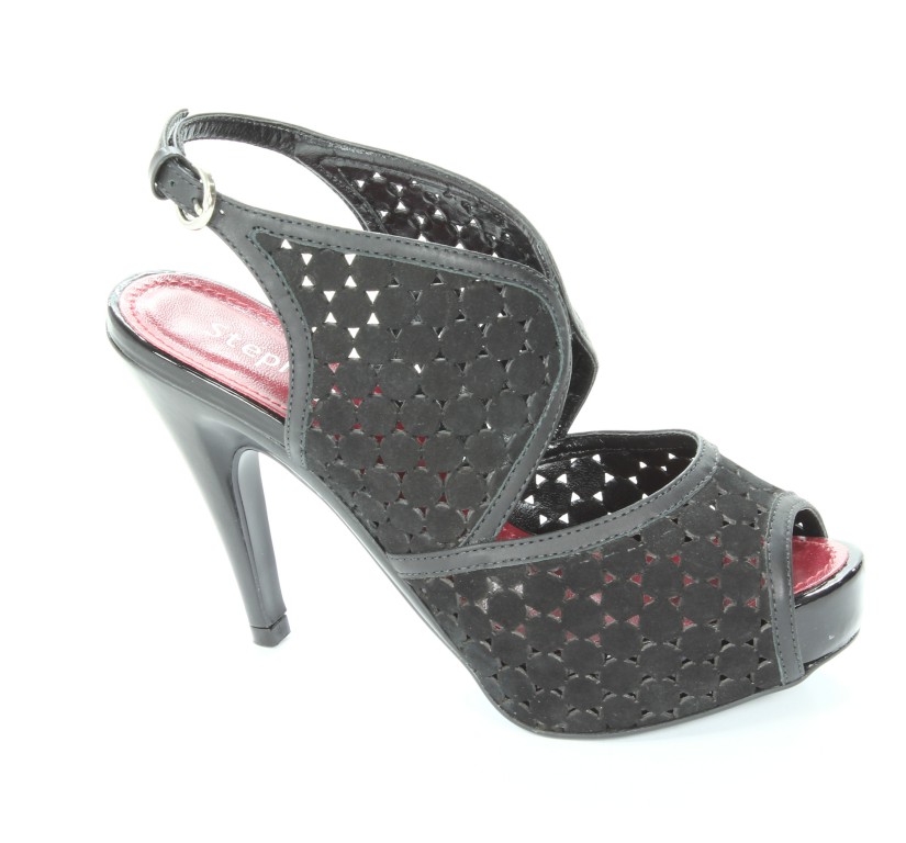 Stephanie Sandały Damskie 5800 Nubuck Black/Atando Black