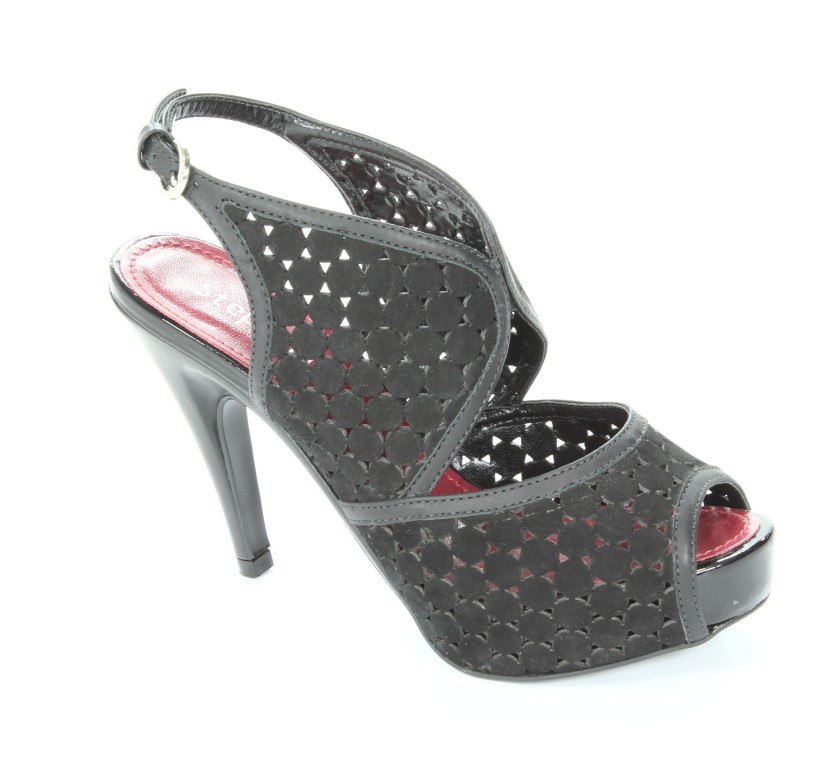 Stephanie Sandały Damskie 5800 Nubuck Black/Atando Black