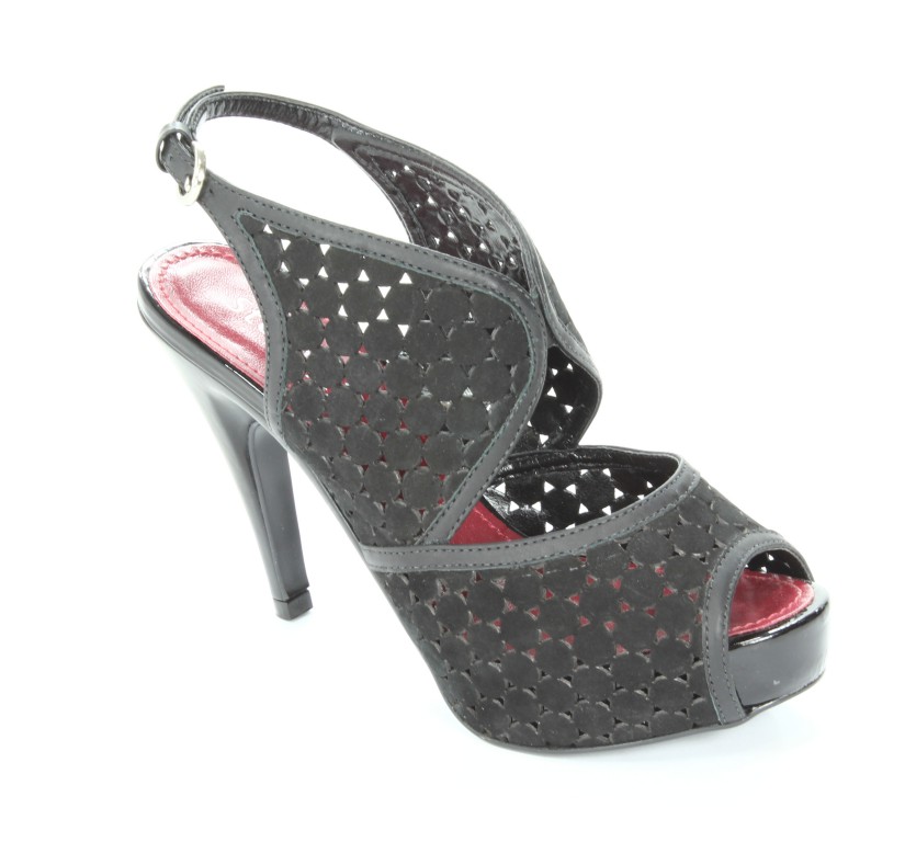 Stephanie Sandały Damskie 5800 Nubuck Black/Atando Black