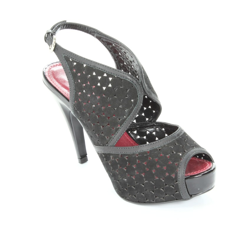 Stephanie Sandały Damskie 5800 Nubuck Black/Atando Black