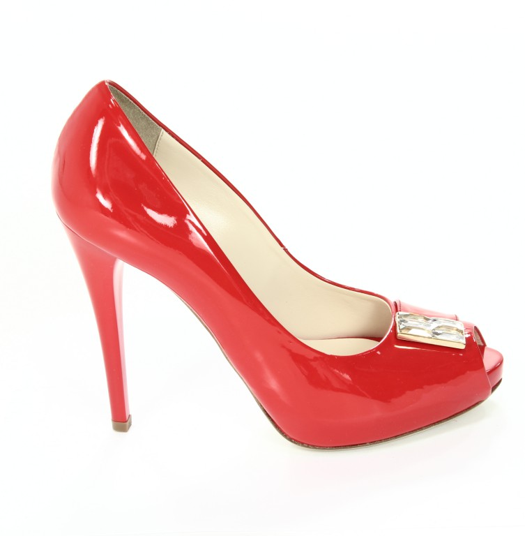 Fabiani Czółenka Damskie 2599 Spongy 381 Rosso