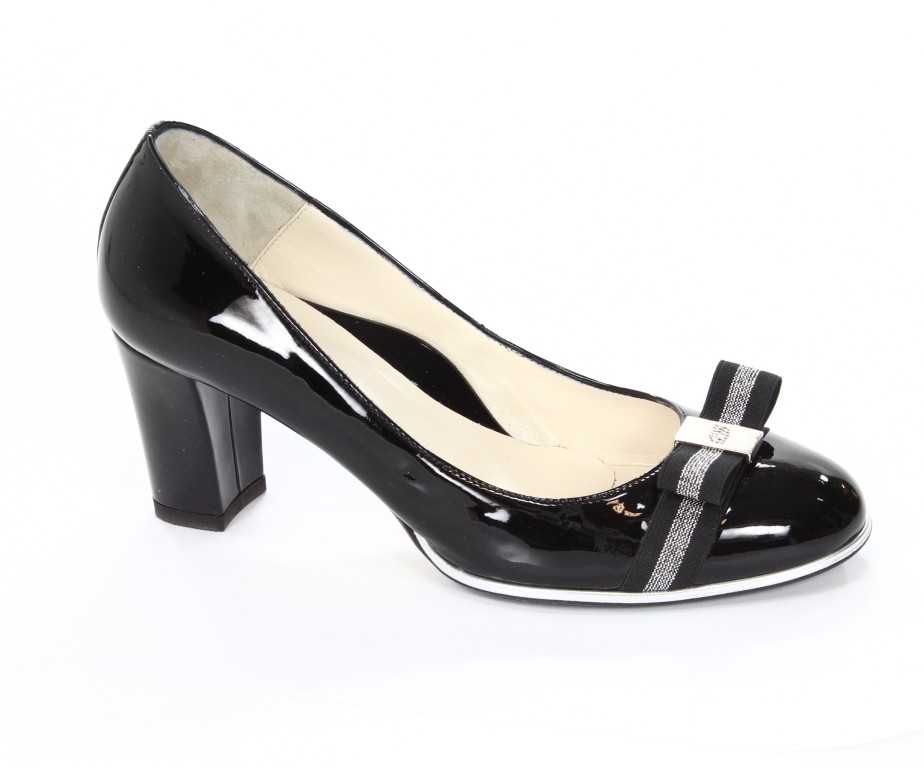 Fabiani Czółenka Damskie 3434 Spongy Nero Elast.MM20 Nero/Arg 